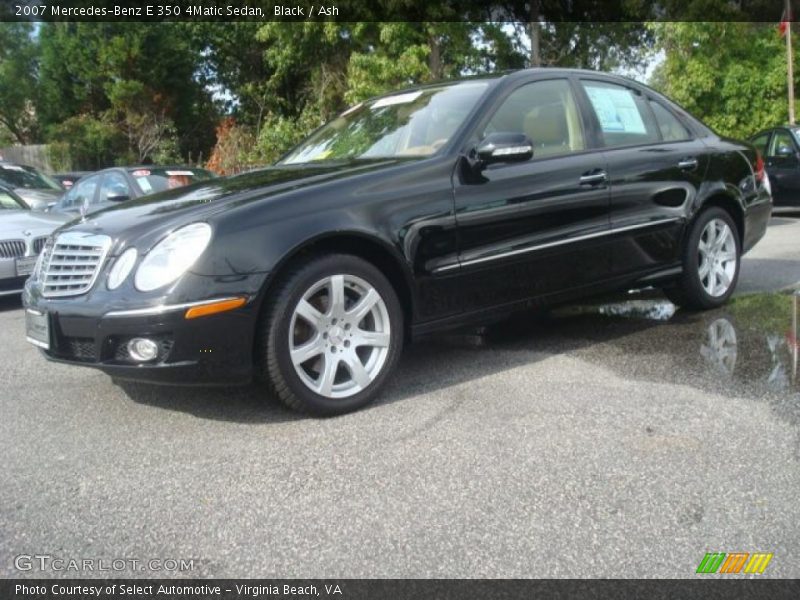 Black / Ash 2007 Mercedes-Benz E 350 4Matic Sedan