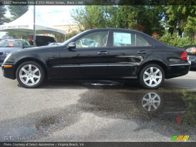 Black / Ash 2007 Mercedes-Benz E 350 4Matic Sedan