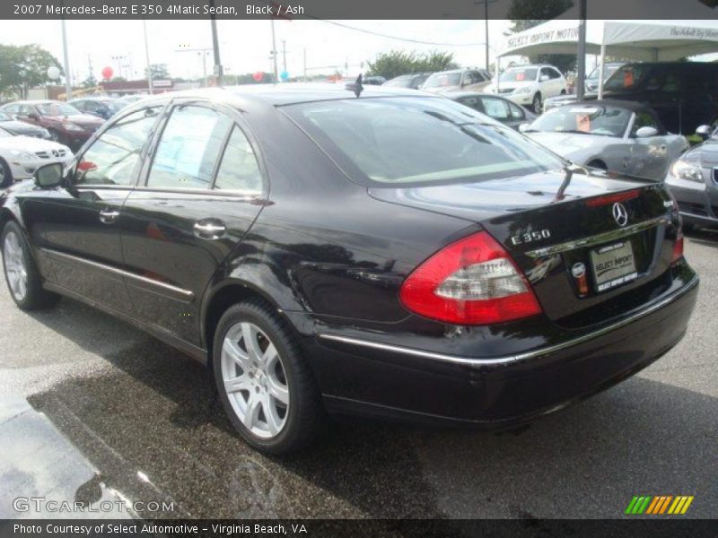 Black / Ash 2007 Mercedes-Benz E 350 4Matic Sedan