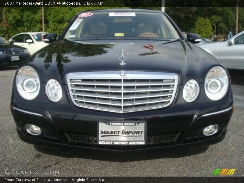 Black / Ash 2007 Mercedes-Benz E 350 4Matic Sedan