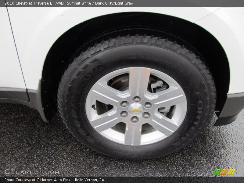 Summit White / Dark Gray/Light Gray 2010 Chevrolet Traverse LT AWD