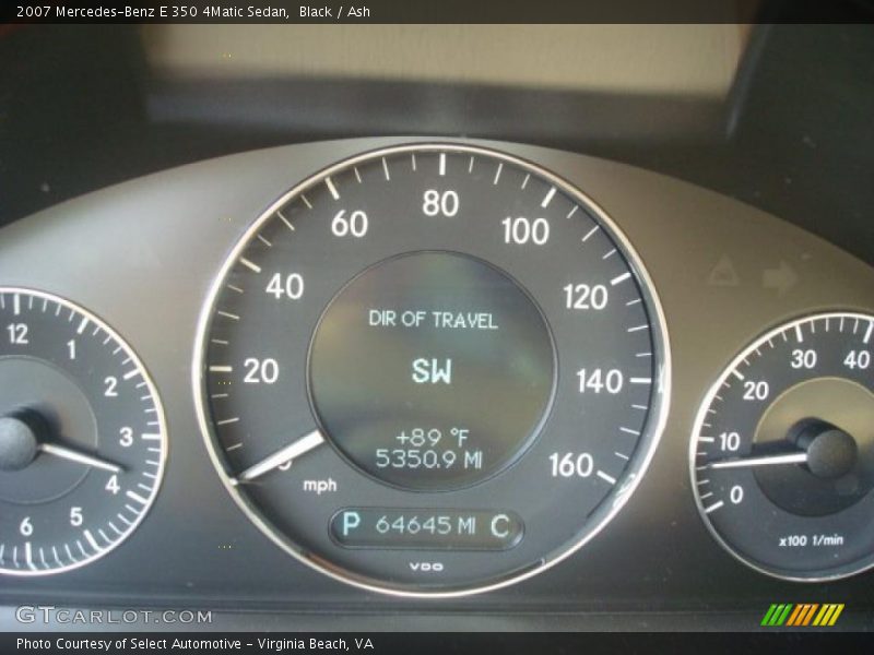 Black / Ash 2007 Mercedes-Benz E 350 4Matic Sedan