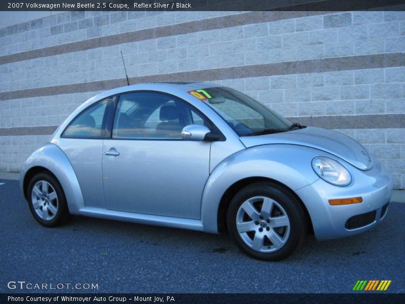 Reflex Silver / Black 2007 Volkswagen New Beetle 2.5 Coupe