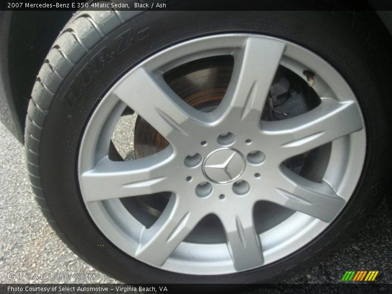Black / Ash 2007 Mercedes-Benz E 350 4Matic Sedan