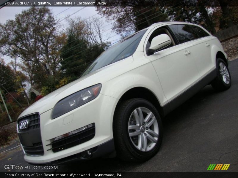 Calla White / Cardamom Beige 2009 Audi Q7 3.6 quattro