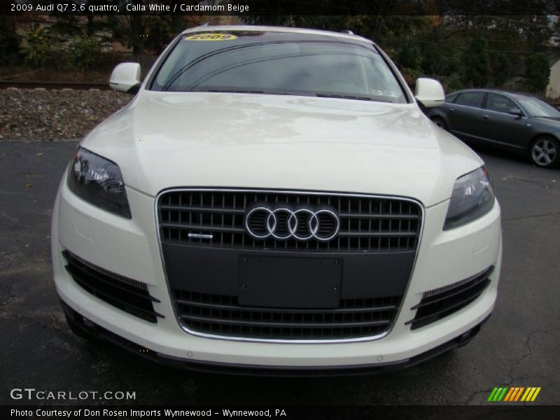 Calla White / Cardamom Beige 2009 Audi Q7 3.6 quattro