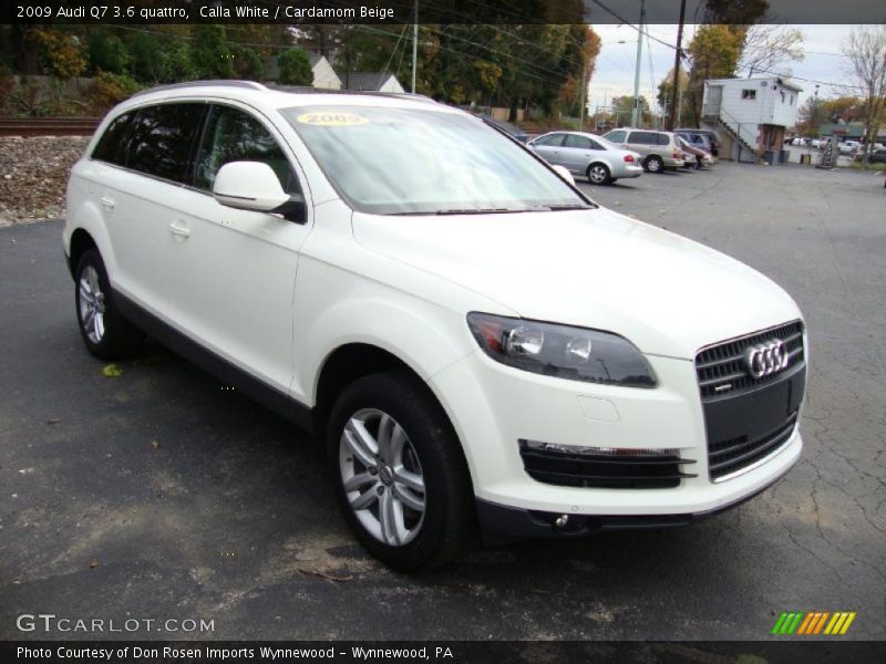 Calla White / Cardamom Beige 2009 Audi Q7 3.6 quattro