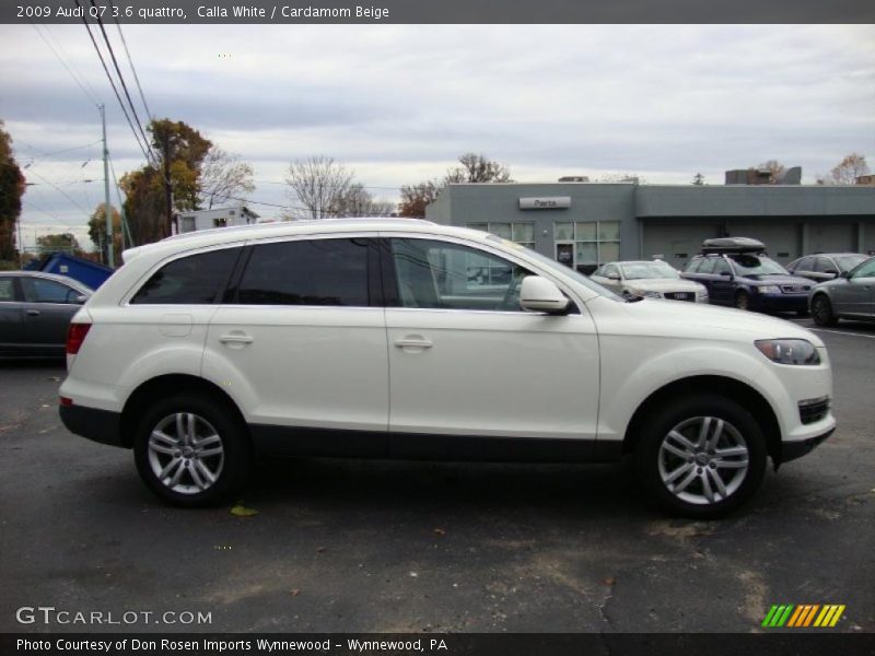 Calla White / Cardamom Beige 2009 Audi Q7 3.6 quattro