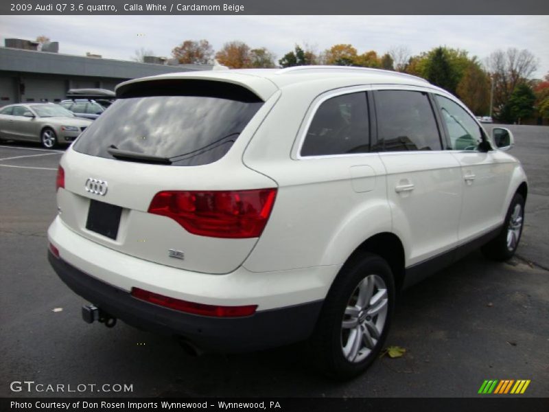 Calla White / Cardamom Beige 2009 Audi Q7 3.6 quattro