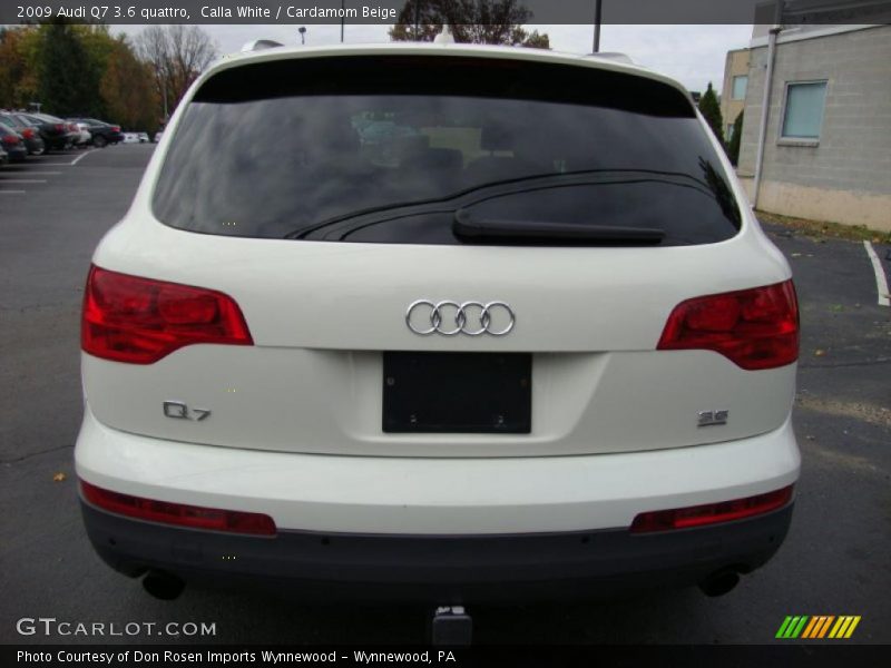 Calla White / Cardamom Beige 2009 Audi Q7 3.6 quattro