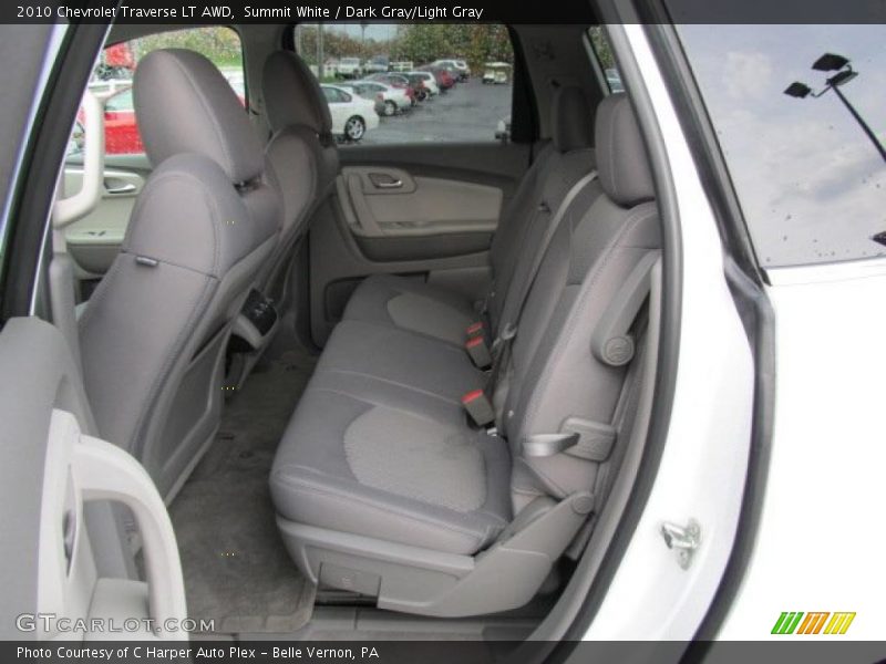 Summit White / Dark Gray/Light Gray 2010 Chevrolet Traverse LT AWD