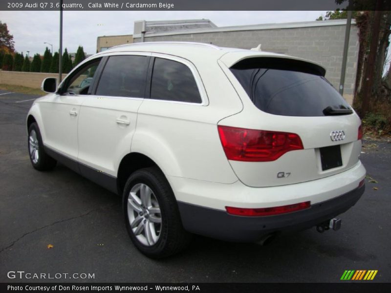 Calla White / Cardamom Beige 2009 Audi Q7 3.6 quattro
