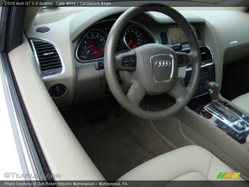 Calla White / Cardamom Beige 2009 Audi Q7 3.6 quattro