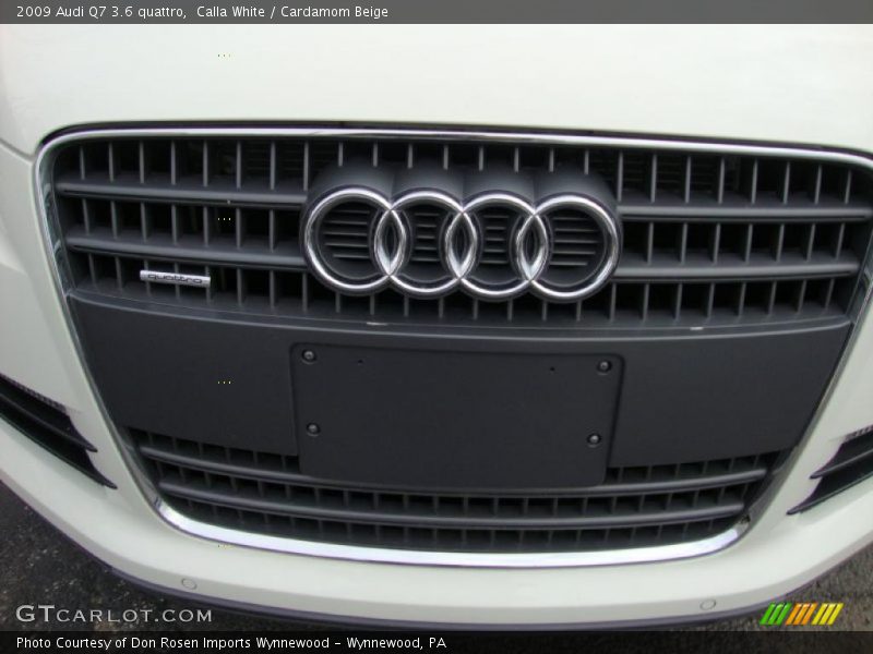 Calla White / Cardamom Beige 2009 Audi Q7 3.6 quattro