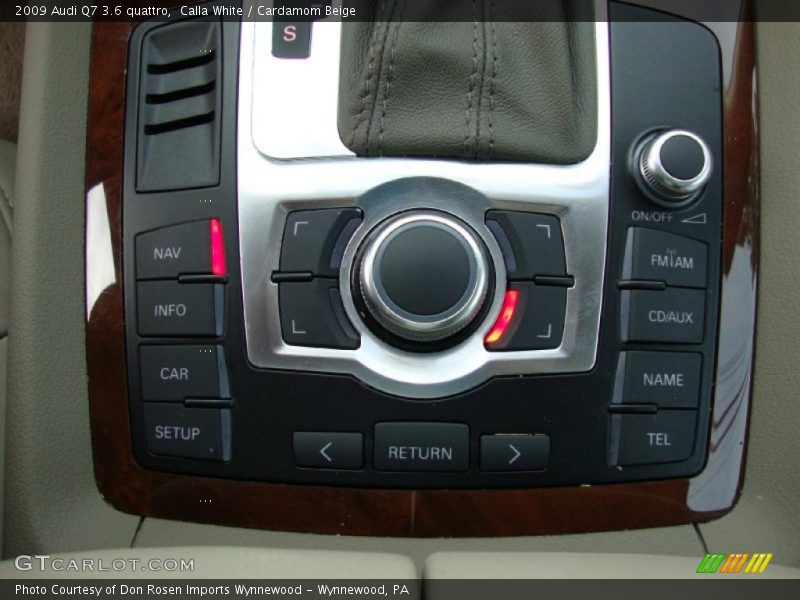 Controls of 2009 Q7 3.6 quattro