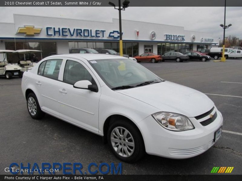 Summit White / Gray 2010 Chevrolet Cobalt LT Sedan