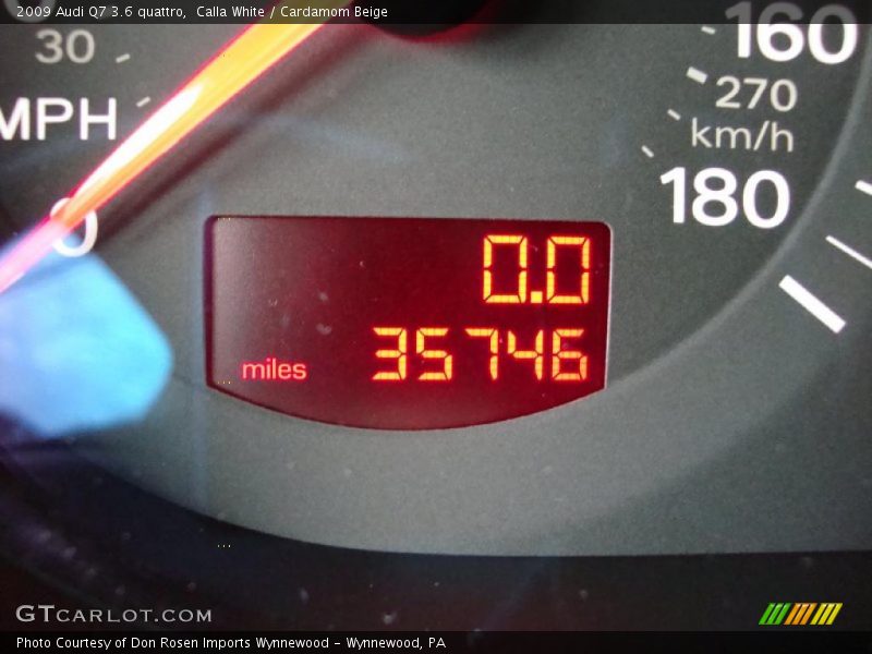 Calla White / Cardamom Beige 2009 Audi Q7 3.6 quattro