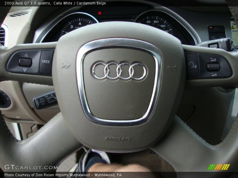 Calla White / Cardamom Beige 2009 Audi Q7 3.6 quattro