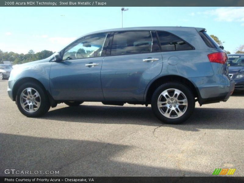 Steel Blue Metallic / Taupe 2008 Acura MDX Technology