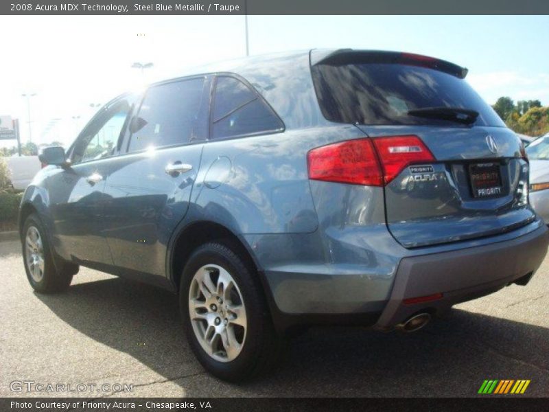 Steel Blue Metallic / Taupe 2008 Acura MDX Technology