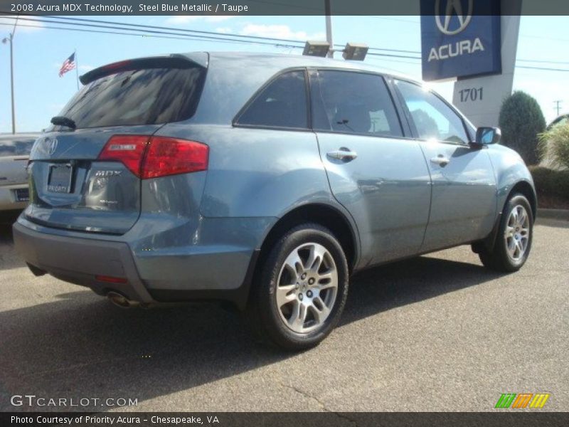 Steel Blue Metallic / Taupe 2008 Acura MDX Technology