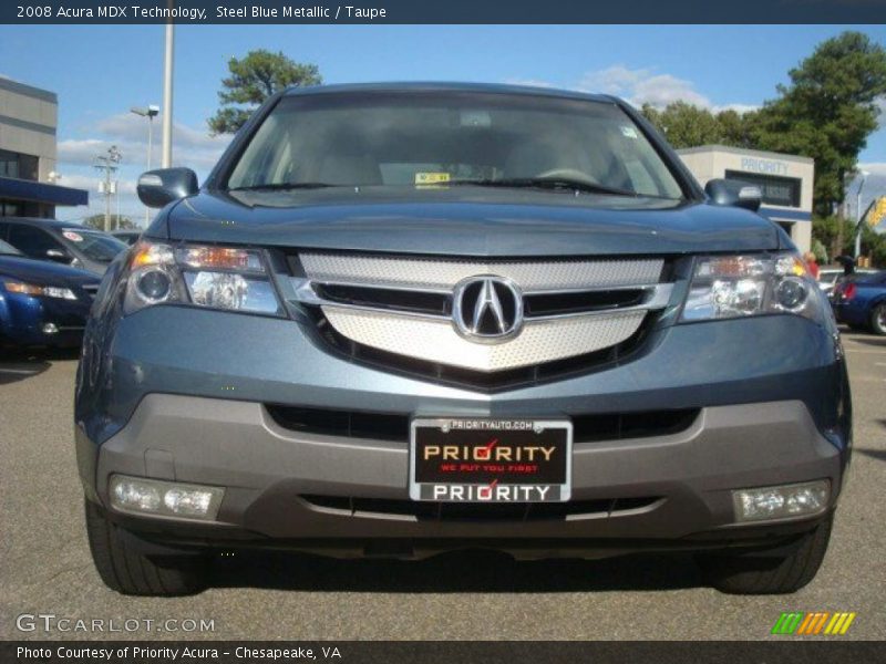 Steel Blue Metallic / Taupe 2008 Acura MDX Technology