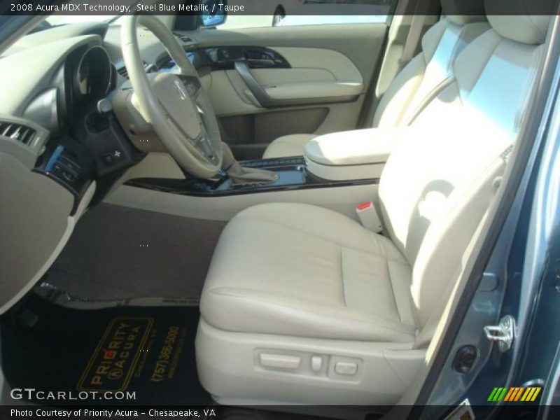 Steel Blue Metallic / Taupe 2008 Acura MDX Technology
