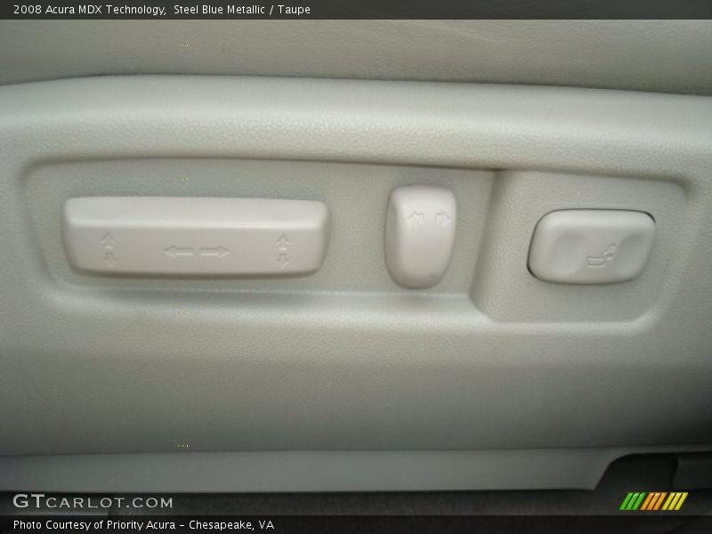 Steel Blue Metallic / Taupe 2008 Acura MDX Technology