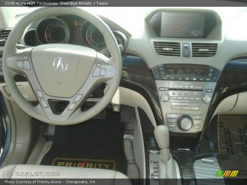 Steel Blue Metallic / Taupe 2008 Acura MDX Technology