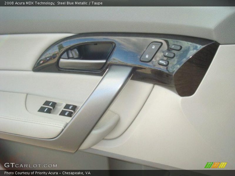 Steel Blue Metallic / Taupe 2008 Acura MDX Technology