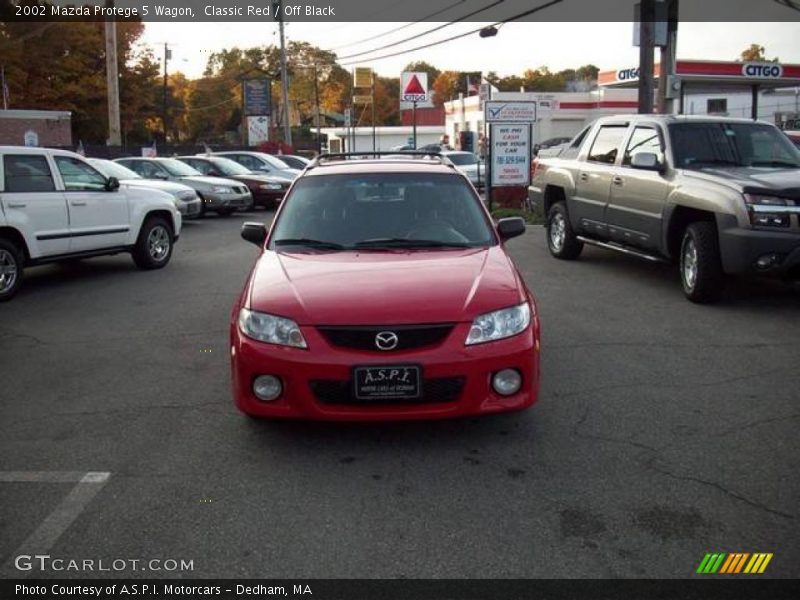 Classic Red / Off Black 2002 Mazda Protege 5 Wagon