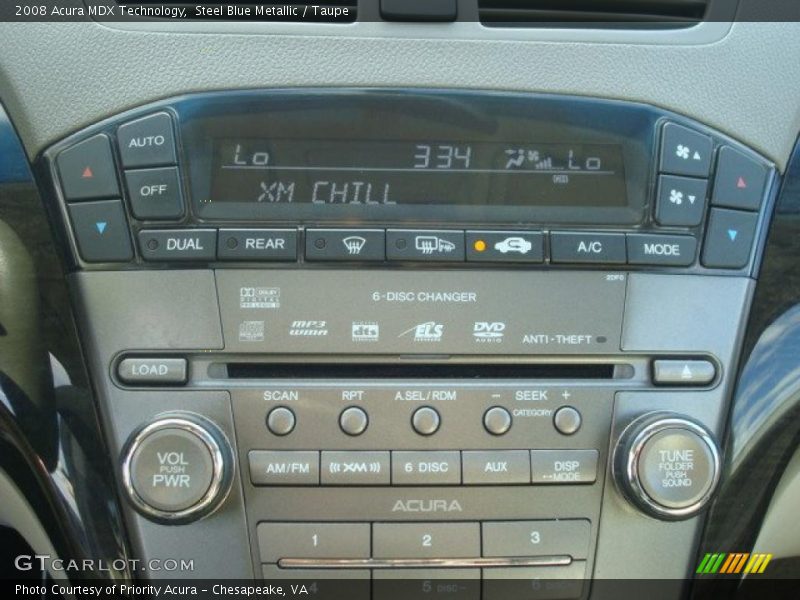 Steel Blue Metallic / Taupe 2008 Acura MDX Technology