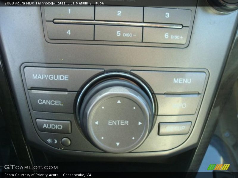 Steel Blue Metallic / Taupe 2008 Acura MDX Technology