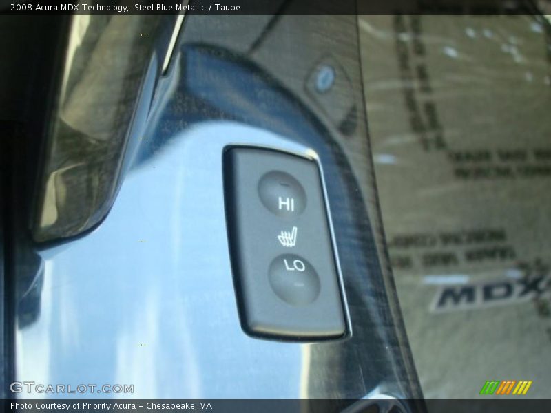 Steel Blue Metallic / Taupe 2008 Acura MDX Technology