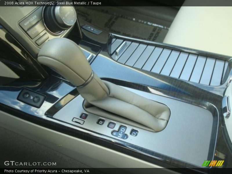 Steel Blue Metallic / Taupe 2008 Acura MDX Technology
