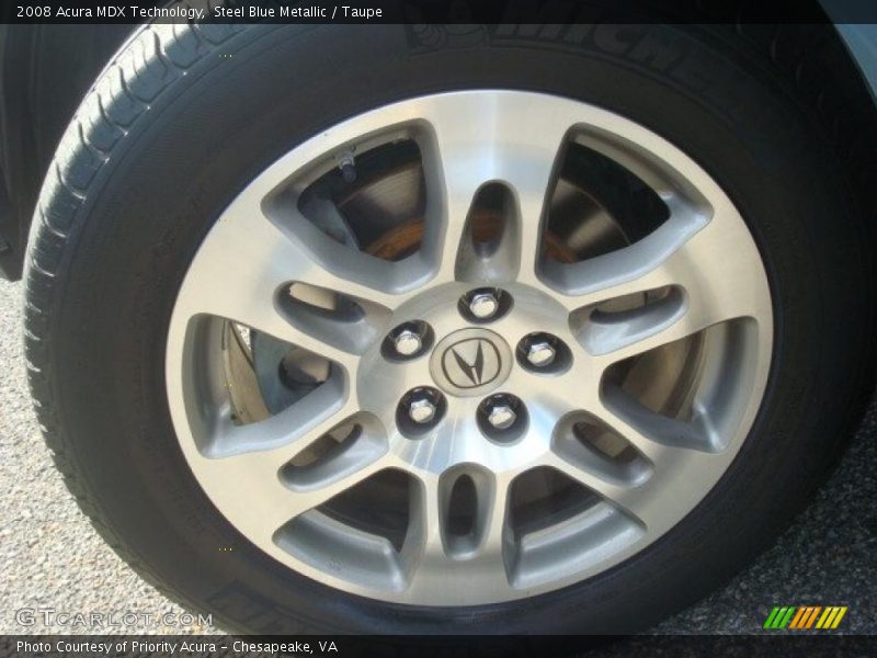Steel Blue Metallic / Taupe 2008 Acura MDX Technology