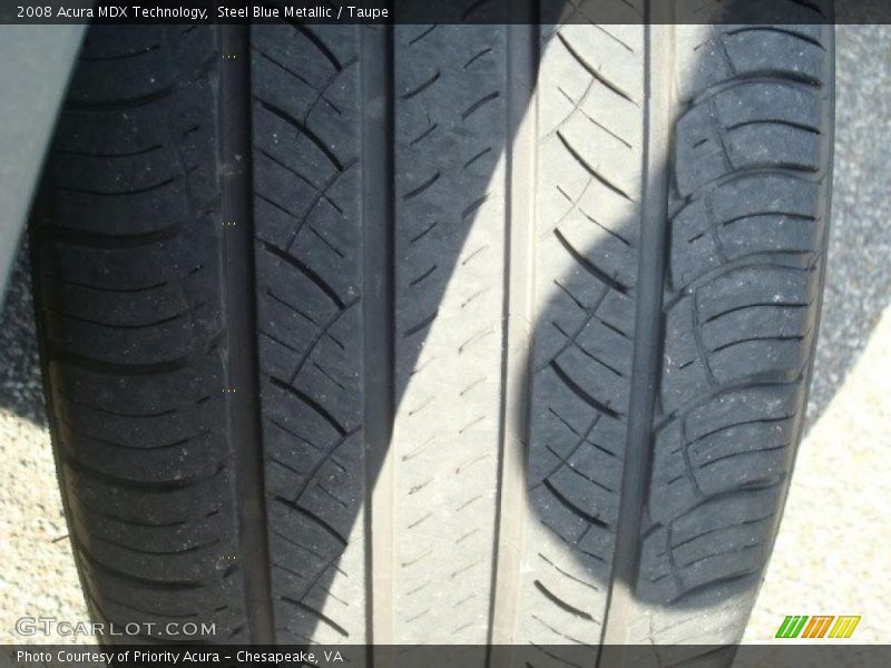 Steel Blue Metallic / Taupe 2008 Acura MDX Technology