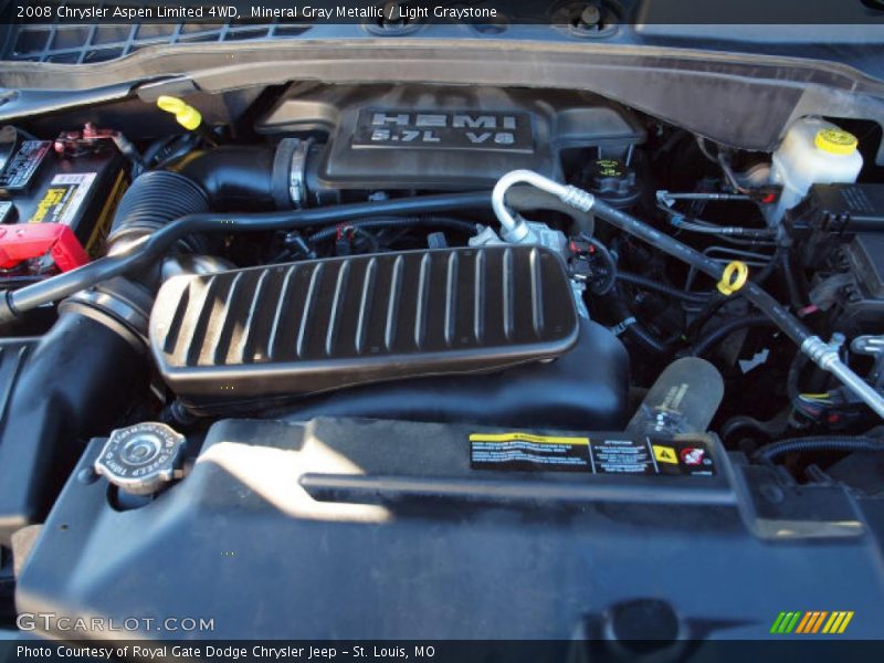 Mineral Gray Metallic / Light Graystone 2008 Chrysler Aspen Limited 4WD