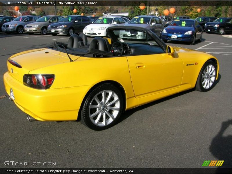 Rio Yellow Pearl / Black 2006 Honda S2000 Roadster