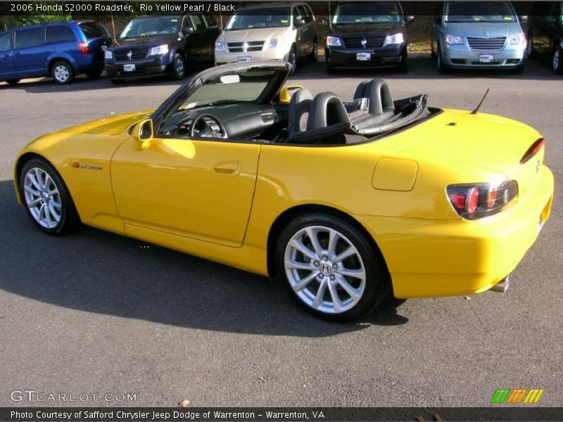 Rio Yellow Pearl / Black 2006 Honda S2000 Roadster