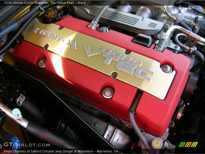  2006 S2000 Roadster Engine - 2.2 Liter DOHC 16-Valve VTEC 4 Cylinder