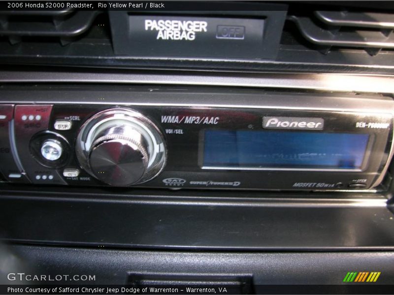 Rio Yellow Pearl / Black 2006 Honda S2000 Roadster