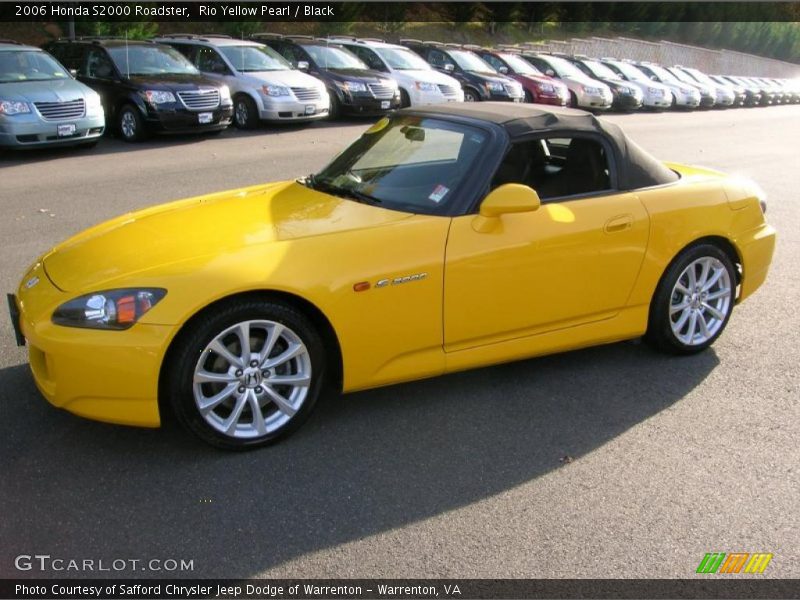 Rio Yellow Pearl / Black 2006 Honda S2000 Roadster