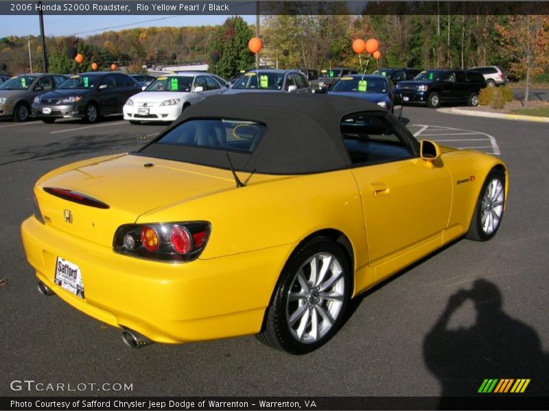 Rio Yellow Pearl / Black 2006 Honda S2000 Roadster