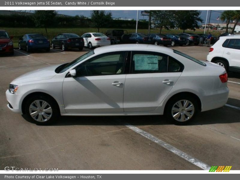 Candy White / Cornsilk Beige 2011 Volkswagen Jetta SE Sedan