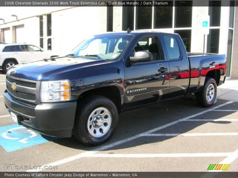 Front 3/4 View of 2008 Silverado 1500 Work Truck Extended Cab