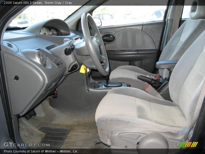 Storm Gray / Gray 2006 Saturn ION 3 Sedan