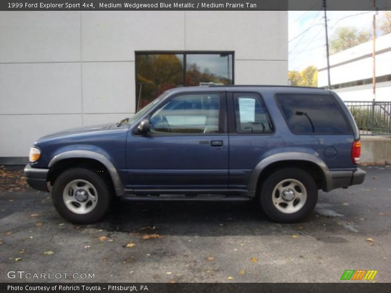Medium Wedgewood Blue Metallic / Medium Prairie Tan 1999 Ford Explorer Sport 4x4