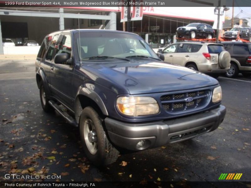 Medium Wedgewood Blue Metallic / Medium Prairie Tan 1999 Ford Explorer Sport 4x4