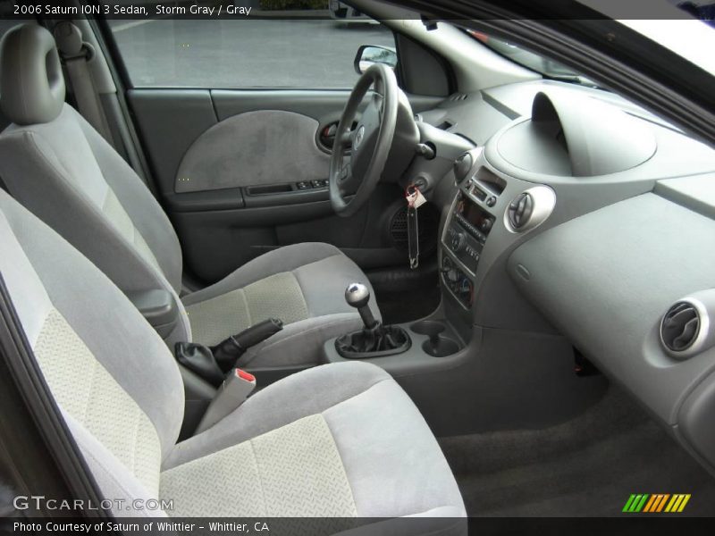 Storm Gray / Gray 2006 Saturn ION 3 Sedan